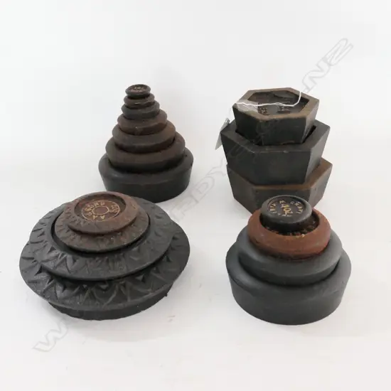 PART SETS OF CAST IRON NESTING WEIGHTS